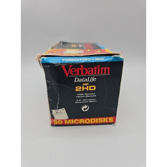 Verbatim Data Life IBM Formatted MF 2HD 3.5 Floppy Disks Microdisks Open Box 23 - Picture 5 of 5